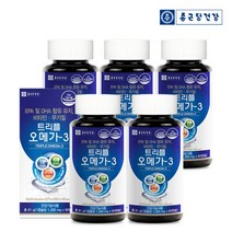 종근당건강 트리플 오메가3 60캡슐(60일분)*5통, 상품상세참조