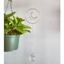 여름모빌 썬캐쳐 대형 크리스탈 프리즘이 있는 Lunar suncatcher 카페개업선물