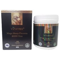 호주 비타트리 메가 양태반 추출물 PLACENTA 80000 맥스 먹는태반 알약 180 캡슐, PLACENTA 80000 180 CAPS