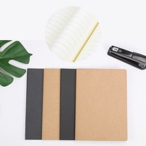 A6 필기 노트 줄지 크라프트 공책 수업 양장노트 줄 공책, 크라프트지
