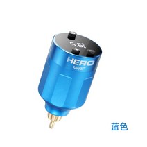 서플라이 타투머신 2023 무선 문신 전원 충전식 배터리 1200mAh 용량 RCA 소켓 HYlab 용품, 1개, 1.파란