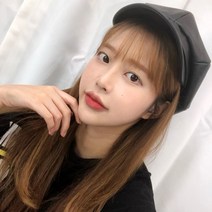 스타일자키 레더 소재 멋스러운 팔각 헌팅모자