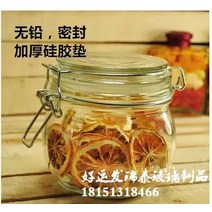 과일청 밀폐 용기 원두 유리병 공장 직판 유리 밀폐용기 대형 투명저장물 찻잎통 뚜껑 유리병, 01 200ml둥글다