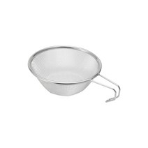Portable Camping Colander Outdoor Fried Filter Oil Strainer Noodle Strainer Mesh Spoon, 01 WHITE