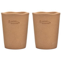 시티가드닝 로자리안 웨이브 2개세트 테라코타 수제 국산 토분 화분, 허니(베이지)