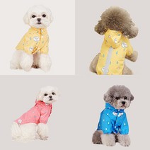 [복슬복슬야옹야옹]강아지 비옷 우의 레인코트 소형 중형, 핑크