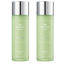 보습케어 김정문알로에 큐어 모이스트 카밍 에멀젼 130ml 1+1(1313561), (무료배송)김정문알로에 큐어 모