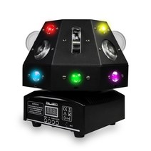 LED 무빙 빔 포인트 레인보우 레이저 DJ 디스코 무대 조명, EU 플러그
