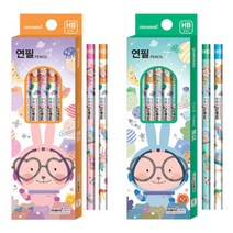 아트박스/호사문구 모나미 연필 HB 5본입, 오렌지, 오렌지