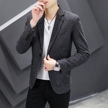 정장 남자 슬림핏 싱글 톱 춘추룩 트렌드 멋스럽고 캐주얼 남자결혼식하객룩 남성자켓 겨울 남성정장 남자겨울정장
