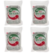 대한웰빙 은박 일회용 도시락, 5개입, 4개