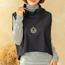 [디얼마미] 시크 기모 미니 조끼 미시옷 빅사이즈 엄마옷 중년 여성 마담