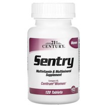 21st Century 센추리 Sentry 여성용 종합비타민 & 종합미네랄 보충제 120정, 상품