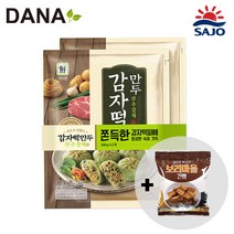 [DANA] 사조대림 대림선 부추잡채 감자떡만두 600g (300gX2) / 금풍제과 검은콩깨 보리마을건빵 사은품 증정, 300g, 2팩