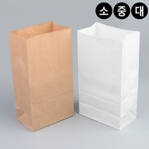 군고구마봉투 붕어빵봉투 군밤 도너츠 사각 종이봉투, 색상/사이즈, 대 - 브라운