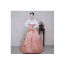 전통한복 결혼식 한복 퓨전 웨딩 신부 여성 스팽글 전통 의상 봄 무용