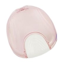 리테이너 케이스 여행용 청소용기 여성용 남성용, 9x8.2x2.8cm, ABS 플라스틱, 분홍색