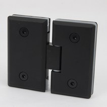 샤워부스 화장실 욕실 경첩 유리대유리 180도, 유리대유리 180도(블랙 8mm)