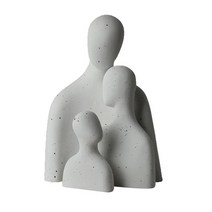 현대 추상 미술 독특한 창조적 인 북유럽 그림 동상 무료 서있는 귀여운 조각 선반 실내 중앙 장식 장식 집들이, 가족, 세라믹
