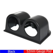 2;52mm 자동차 차량용 디지털 터보 부스트 게이지 PSI 바 수온 오일 온도 압력 전압계 EGT 타코미터 RPM 12, 13 Double Gauge Holder