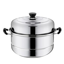 편백나무찜기 만두 냄비찜 잘못한 녹강 가마솥 다층 철근 냄비두께 가정용 40CM빅사이즈 찜냄비 녹슬지않는 다만, T03-2층, C05-34cm두꺼운