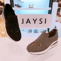 JEYSI 소가죽 여성 키높이스니커즈 슬립온 5cm K001 고급스러운