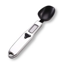 커피저울 이유식저울 계량기 측정 바리스타 LED 디지털 숟가락 우유 분말 의학 단일 숟가락 가정용 정밀 커피 콩 도구, 300g, CHINA, Silver