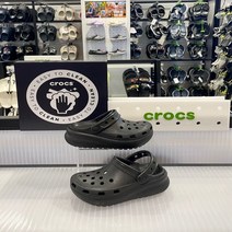 크록스 클래식 큐티 클로그 키즈 블랙 207708-001