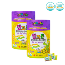 잘크톤 칼슘 아연 비타민D 성장기 아기 유아 영아 젤리 구미 영양제 2통