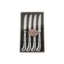 벤저 피스톨 그립 폴리쉬 스테인리스 나이프 세트 4개입 Benzer Pistol Grip Polished Steak Knives set