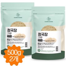 청국장 가루 국산 콩 100% 대두 청국장균 발효 분말 500g, 2개
