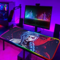 게이밍 의자리그 오브 레전드 컴퓨터 매트 RGB 마우스 게임 패드 Pc 액세서리 게이머 키보드 애니메이션, 15 HC006630_07 300x900x3mm