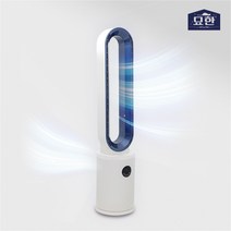 묘한 날개 없는 타워 선풍기 거실 사무실 아이방 리모컨 3단선풍기, 단품