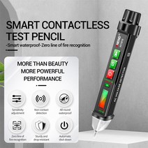 검전기펜비접촉 전압 전류전압측정 12-1000V AC 검출기 펜 회로 전등 비퍼와 전기 표시기 벽 공구, 한개옵션0