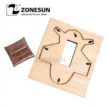 ZONESUN-Z101 맞춤형 가죽 커팅 다이 수공예 도구 동전 지갑 펀치 코인 파우치 커터 금형 DIY 종이 레이저 나이프 다이 213697, Japanese steel213697