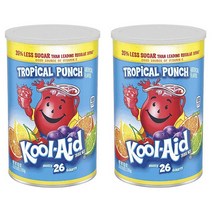 쿨에이드 트로피컬 펀치 맛 드링크 믹스, 1.78kg, 2개, 트로피컬 펀치(Tropical Punch)
