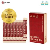 [추석 선물] 풍기도깨비 6년근 홍삼스틱 순 실속벌크포장 진세노사이드 10.5mg, 60포, 10ml/진세노사이드10.5mg