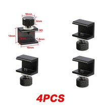 3DSWAY3D 프린터 부품 48 개 유리 가열 베드 클립 클램프 히트 베드 클립 알루미늄 합금 얼티메이커 핫 베드 빌드 플랫폼 리테이너, Platform Clamp 4pcs