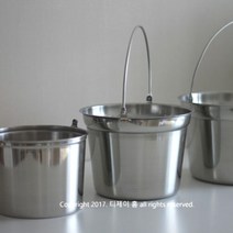 스텐 양동이 바스켓 / 3size / 다용도바스켓, 1호