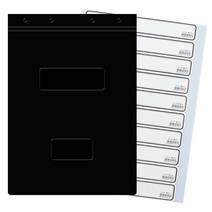 A4 PP 흑표지 (군) 세로형 1봉 10조(20개입) 서류철