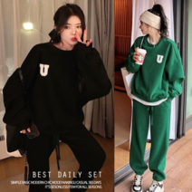 메이킹유 트레이닝복세트 상하의세트상품 긴팔티 라운드넥 밴딩팬츠 B7533데일리세트