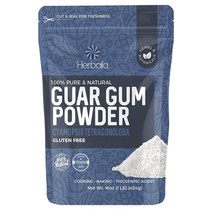 허발리아 구아검 가수분해물 구아콩 분말 가루 guar gum 454g, 1팩