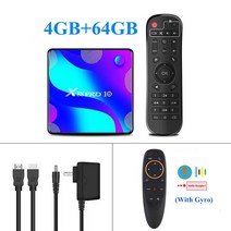 스마트 TV 박스 안드로이드 11 X88 프로 10 RK3318 미디어 플레이어 4 기가 바이트 RAM 128 ROM 2.4G 및 5., 09 4G 64G G10S_03 영국 플러그