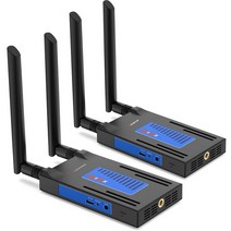 무선 HDMI 송신기 리시버 확장기 스트리밍 오디오 비디오 카메라 DVR 노트북 PC TV 모니터 656F 200m 1x4 1080P, 2.1 TX and 1 RX - with EU Plug