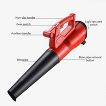 먼지흡입기 휴대용 전기 송풍기 산업용 먼지 분출 집진기 헤어 드라이어 낙엽 가정용 청소 팬, 220V, 미국