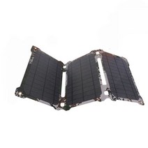 태양전지 ALLPOWERS 휴대용 접이식 태양 전지 배터리 팩 USB 휴대폰 파워 뱅크 충전기 5V 21W, 디지털 위장