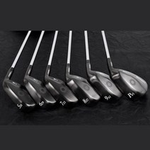 (웨지2개 기프트)야마모토 토네이도 T-02 고반발 남성 블랙 에디션 경량 아이언 세트, 드라이빙 아이언세트/R