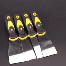 퍼티 나이프 스테인레스 스틸 농축 청소 삽 벽 나이프 유리 타일 바닥 스크레이퍼 나이프 바느질 도구 핸들 1pc, 3인치