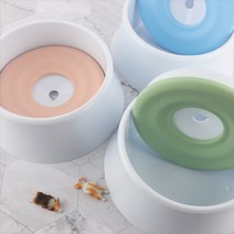 데코와바 강아지 고양이 급수기 물그릇 1200ml, 핑크, 1개