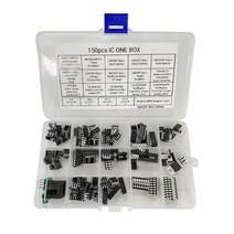 PC817 ICL7660 NE555 LM324/339/358/386/393 TDA2030/2822 PT2399 UC3842/3843 ULN2003/2803 DIP타입 IC칩 세트 17종 HCM2603a, 상세페이지 참조